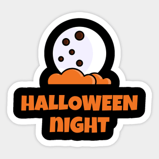 HALLOWEEN NIGHT CUTE T-SHIRT Sticker